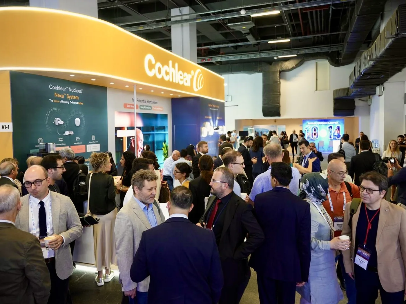 The Cochlear stand in the IFOS 2026 exhibition area