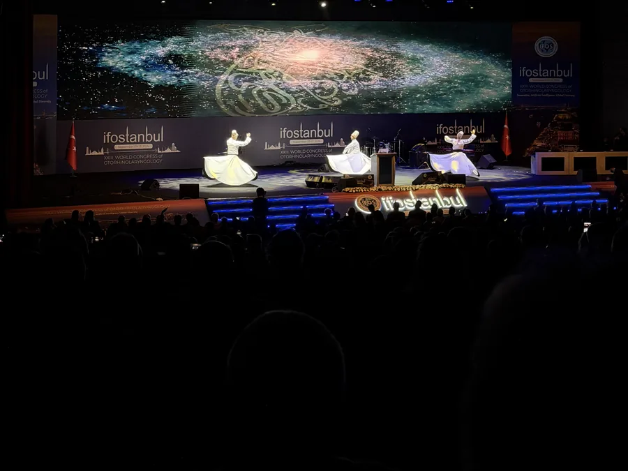 Whirling dervish performance at the IFOS 2026 opening ceremony