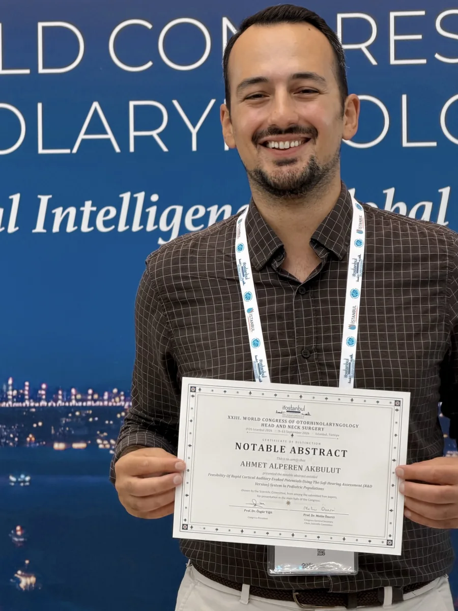 Alperen Akbulut with the Notable Abstract certificate