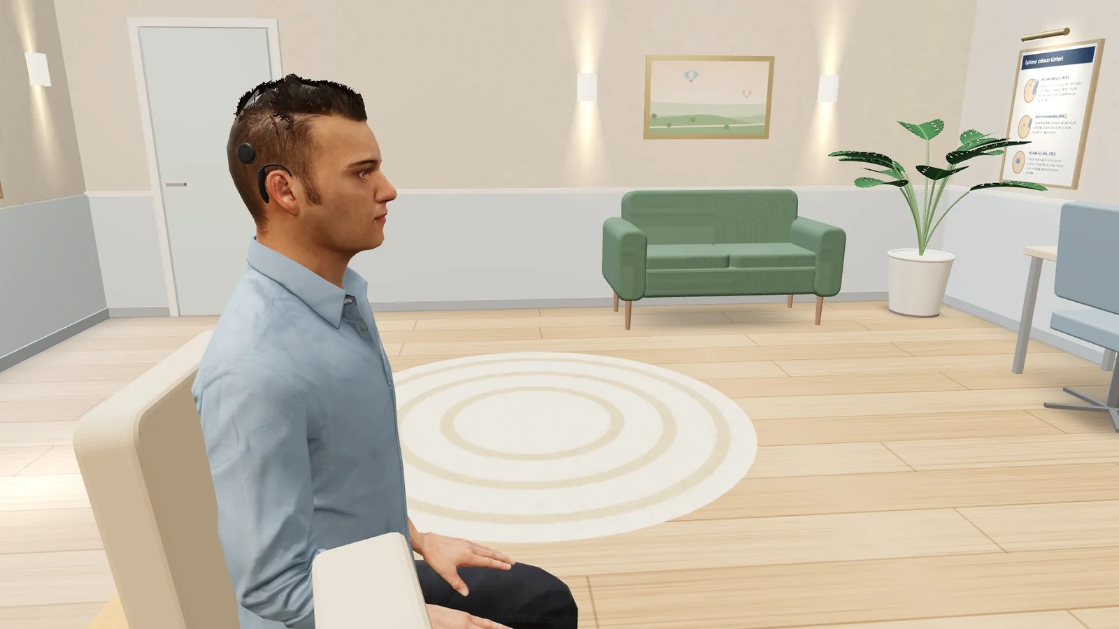 Koklear İmplant Fitting Simülatörü: Ayar odası · koklear implant programlama masası